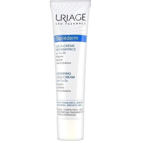 URIAGE Bariederm Cica Repairing Cream au Cu-Zn Επανορθωτική Κρέμα για Πρόσωπο και Σώμα 40ml URIAGE Bariederm Cica Repairing Cream au Cu-Zn Επανορθωτική Κρέμα για Πρόσωπο και Σώμα 40ml