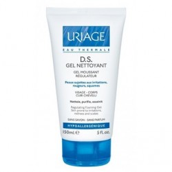 URIAGE D.S Cleansing Regulating Foaming Gel καθαρισμού προσώπου-σώματος για δέρμα με ερεθισμούς και κοκκινίλες 150ml