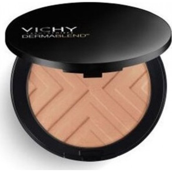 VICHY Dermablend Covermatte Compact Powder Foundation SPF25 Make Up σε Μορφή Πούδρας για Λιπαρή Επιδερμίδα 9.5gr - 45 Gold
