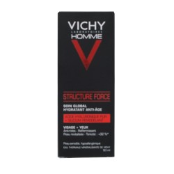 VICHY HOMME Structure Force Αντηγηραντική και Συσφικτική Κρέμα Πρόσωπου-Ματιών για άνδρες 50ml