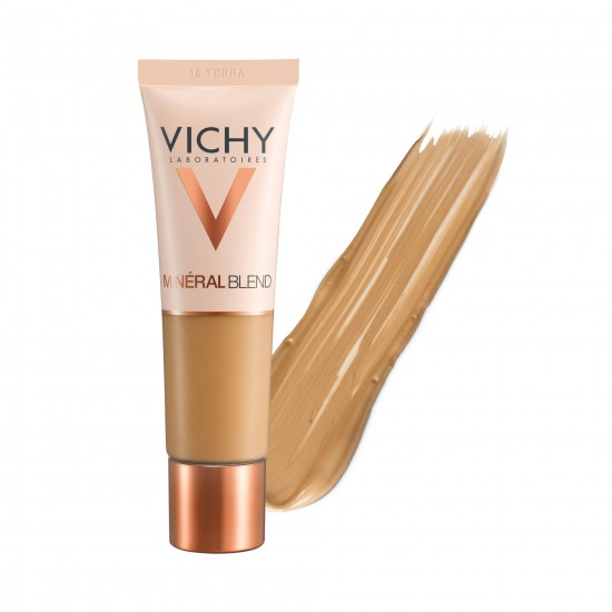 VICHY MINERAL Blend Make Up Fluid Ενυδατικό Fond de Teint 16H για Επιδερμίδα Γεμάτη Φρεσκάδα 30ml - 15 Terra