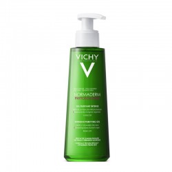 VICHY NORMADERM Phytosolution Double-Correction Daily Care Gel Καθαρισμού Προσώπου για Λιπαρές επιδερμίδες με Τάση Ακμής 200ml