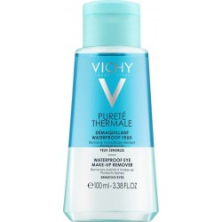 VICHY PURETE THERMALE Waterproof Eye Make-Up Remover Ντεμακιγιάζ Ματιών Για Αδιάβροχο Μακιγιάζ 100ml
