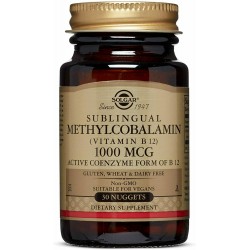 Solgar Methylcobalamin (Vitamin B12) 1000 μg Nuggets - Συσκευασία των 30