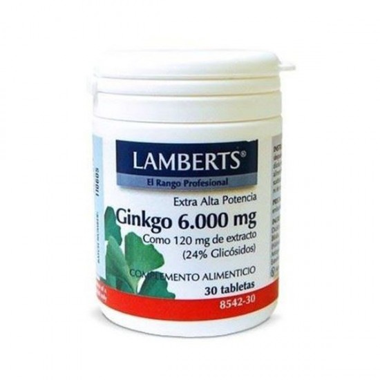 Lamberts - Ginkgo Biloba Extract 6000mg, 30 Tablets Lamberts - Ginkgo Biloba Extract 6000mg, 30 Tablets