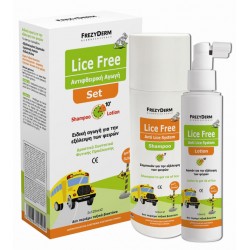 FREZYDERM LICE FREE SET (σαμπουάν 125 ml, λοσιόν 125 ml, χτένα)