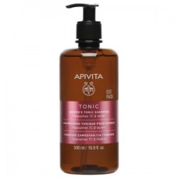 APIVITA - Holistic Hair Care Women's Tonic Eco Pack Σαμπουάν κατά της Γυναικείας τριχόπτωσης με Hippophae TC και Δάφνη 500ml