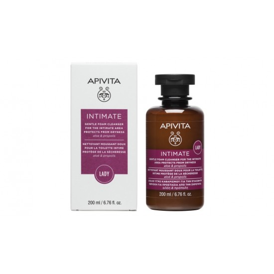 APIVITA - INTIMATE CARE Lady Απαλό Υγρό Καθαρισμού Ευαίσθητης Περιοχής για Προστασία από την Ξηρότητα με αλόη & πρόπολη 200ml APIVITA - INTIMATE CARE Lady Απαλό Υγρό Καθαρισμού Ευαίσθητης Περιοχής για Προστασία από την Ξηρότητα με αλόη & πρόπολη 200ml