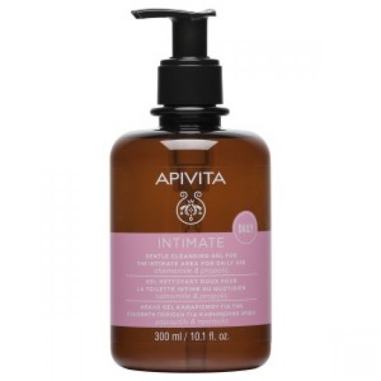 APIVITA - INTIMATE Daily - Απαλό Gel Καθαρισμού για την Ευαίσθητη Περιοχή για Καθημερινή Χρήση με Χαμομήλι και Πρόπολη 300ml APIVITA - INTIMATE Daily - Απαλό Gel Καθαρισμού για την Ευαίσθητη Περιοχή για Καθημερινή Χρήση με Χαμομήλι και Πρόπολη 300ml