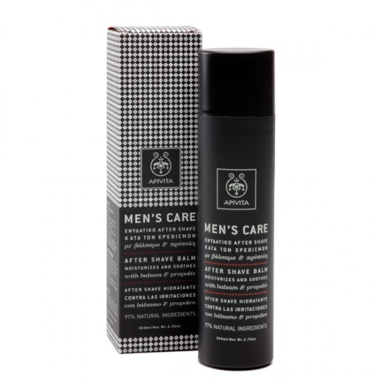 APIVITA - MENS Ενυδατικό After Shave κατά των ερεθισμών με βάλσαμο & πρόπολη 100ml APIVITA - MENS Ενυδατικό After Shave κατά των ερεθισμών με βάλσαμο & πρόπολη 100ml