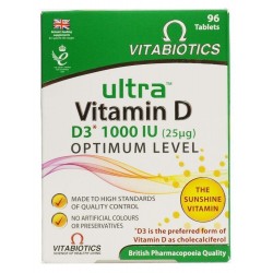 Vitabiotics - ULTRA D-3 1000IU 96Tabs