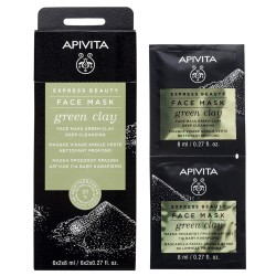 APIVITA - EXPRESS Beauty Face Mask for deep cleansing with Green Clay 2x8ml