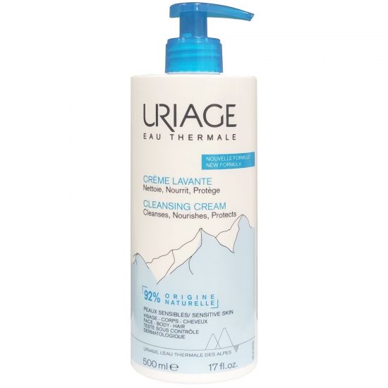 Uriage Eau Thermale Cleansing Cream Κρέμα Καθαρισμού για Ευαίσθητες Επιδερμίδες, 500ml