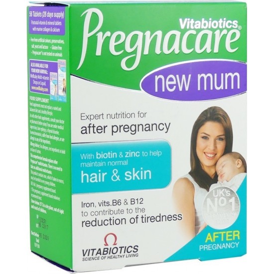 Vitabiotics Pregnacare New Mum Συμπλήρωμα Διατροφής Μετά την Εγκυμοσύνη 56κάψουλες Vitabiotics Pregnacare New Mum Συμπλήρωμα Διατροφής Μετά την Εγκυμοσύνη 56κάψουλες