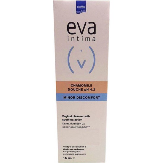 Intermed Eva Chamomile Douche PH4.2 Minor Discomfort Κολπική Πλύση με Καταπραϋντική Δράση, 147ml