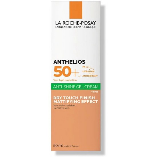 LA ROCHE POSAY - ANTHELIOS XL Dry Touch SPF 50+ Tinded Αντηλιακή κρέμα προσώπου dry-touch ΜΗ ΛΙΠΑΡΗ ΥΦΗ ΜΑΤ ΑΠΟΤΕΛΕΣΜΑ για μικτό-λιπαρό δέρμα,50ml