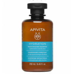 APIVITA - Holistic Hair Care Moisturizing Σαμπουάν Ενυδάτωσης με Υαλουρονικό Οξύ & Αλόη 250ml