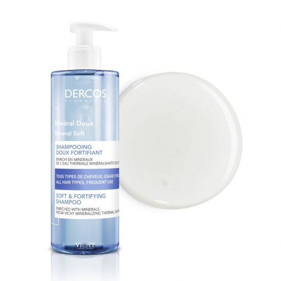 VICHY DERCOS Mineral Shampoo Απαλό Σαμπουάν Καθημερινής Χρήσης, 400ml VICHY DERCOS Mineral Shampoo Απαλό Σαμπουάν Καθημερινής Χρήσης, 400ml