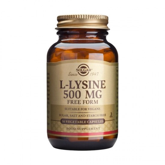 Solgar - L-Lysine 500mg 50 veg. caps Solgar - L-Lysine 500mg 50 veg. caps