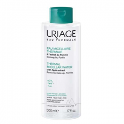 Uriage Micellar Water Ντεμακιγιάζ Thermal για Λιπαρές Επιδερμίδες 500ml