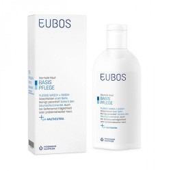 EUBOS - LIQUID ΜΠΛΕ, Υγρό καθαρισμού προσώπου και σώματος 200ml