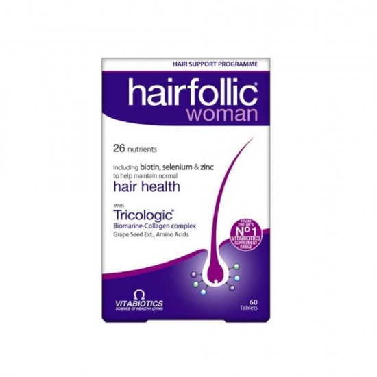 Vitabiotics - HAIRFOLLIC Woman (πρώην Tricologic Woman) 60 ταμπλέτες Vitabiotics - HAIRFOLLIC Woman (πρώην Tricologic Woman) 60 ταμπλέτες