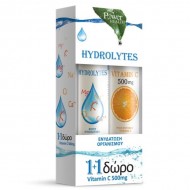 POWER HEALTH - SET 1+1: Hydrolytes + Vitamin C 500mg 2x20 αναβράζοντα δισκία