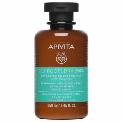 APIVITA - Holistic Hair Care Oily Roots & Dry Ends Σαμπουάν εξισορρόπησης για Λιπαρές Ρίζες & Ξηρές Άκρες με Τσουκνίδα & Πρόπολη 250ml