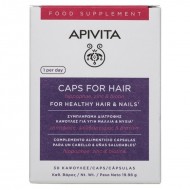 APIVITA - Caps For Hair Hippophae Zinc and Biotin Συμπλήρωμα Διατροφής για Υγιή μαλλιά και νύχια 30 κάψουλες