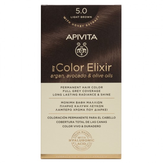 APIVITA - My Color Elixir Argan, Avocado & Olive Oils - 5.0 Καστανό Ανοιχτό APIVITA - My Color Elixir Argan, Avocado & Olive Oils - 5.0 Καστανό Ανοιχτό