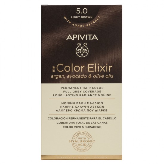 APIVITA - My Color Elixir Argan, Avocado & Olive Oils - 5.0 Καστανό Ανοιχτό