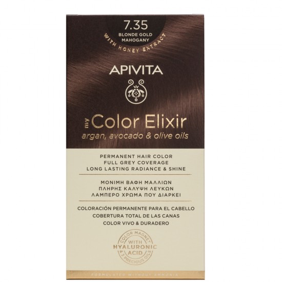 APIVITA - My Color Elixir Argan, Avocado & Olive Oils - 7.35 Ξανθό Μελί Μαονί APIVITA - My Color Elixir Argan, Avocado & Olive Oils - 7.35 Ξανθό Μελί Μαονί