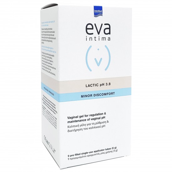 INTERMED EVA LACTIC GEL pH 3.8, 9 προγεμισμένοι με γέλη κολπικοι εφαρμοστές μίας χρήσης