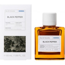 KORRES - FRAGNANCE Black Pepper / Cashmere / Lemonwood for men, 50ml
