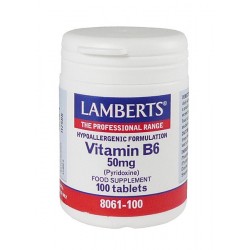 Lamberts - B-6 50Mg (Pyridoxine), 100Tabs