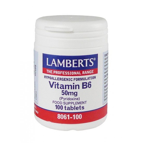Lamberts - B-6 50Mg (Pyridoxine), 100Tabs Lamberts - B-6 50Mg (Pyridoxine), 100Tabs