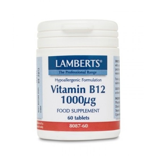 Lamberts - B-12 1000MCG 60TABS (COBALAMIN) Lamberts - B-12 1000MCG 60TABS (COBALAMIN)