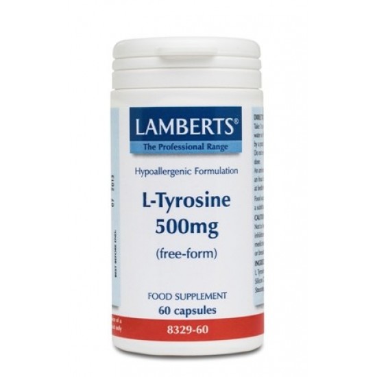 Lamberts - L-TYROSINE 500MG, 60CAPS Lamberts - L-TYROSINE 500MG, 60CAPS