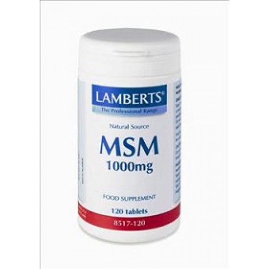 Lamberts - MSM 1000 mg, 120 tabs Lamberts - MSM 1000 mg, 120 tabs