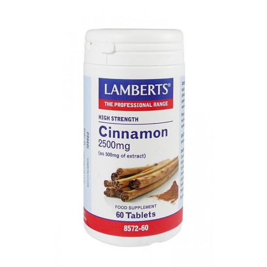 Lamberts - Cinnamon 2500mg, 60 Tabs Lamberts - Cinnamon 2500mg, 60 Tabs