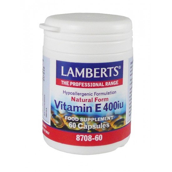 Lamberts - E-400Iu Natural, 60 Caps