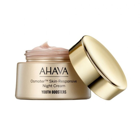 Ahava Osmoter Skin-Responsive Ενυδατική Θεραπευτική Κρέμα Προσώπου Νυκτός με Νιασιναμίδη & Πεπτίδια 50ml