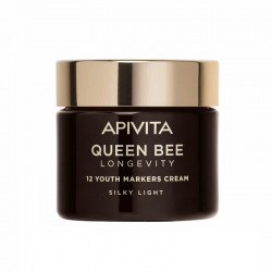 Apivita Queen Bee Longevity Silky Light Κρέμα Προσώπου Ημέρας κατά των Πανάδων με Πεπτίδια 50ml