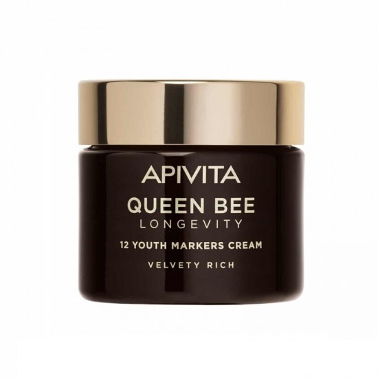 Apivita Queen Bee Velvety Rich Αντιγηραντική Κρέμα Προσώπου Ημέρας κατά των Πανάδων με Πεπτίδια 50ml