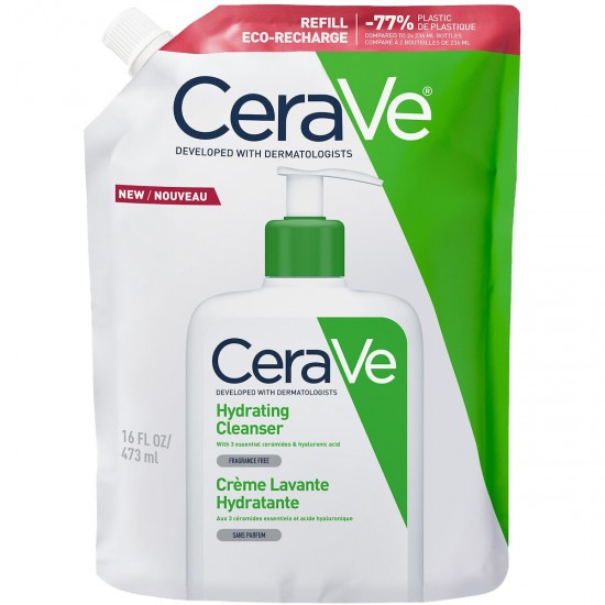 CeraVe Hydrating Cleanser Refill Κρέμα Καθαρισμού Προσώπου-σώματος για κανονικό προς ξηρό δέρμα 473ml