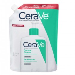 CeraVe Foaming Cleanser Refill Gel Καθαρισμού Προσώπου για κανονικό έως λιπαρό δέρμα 473ml