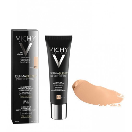 VICHY Dermablend 3D Correction Make up ενεργής διόρθωσης 16ωρών 30ml - 25 Nude