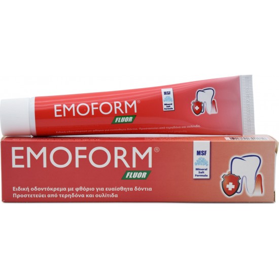 Emoform Fluor Οδοντόκρεμα Κατά Της Τερηδόνας 50ml/70gr Emoform Fluor Οδοντόκρεμα Κατά Της Τερηδόνας 50ml/70gr