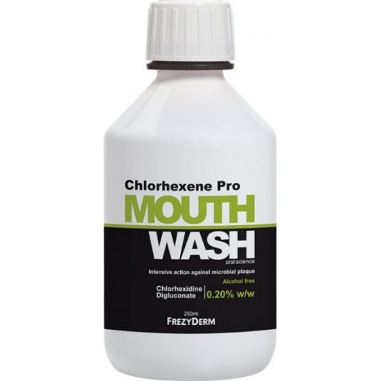 FREZYDERM ORAL Chlorhexene Pro 0.20% Mouthwash καταπολέμηση της οδοντικής πλάκας 250ml