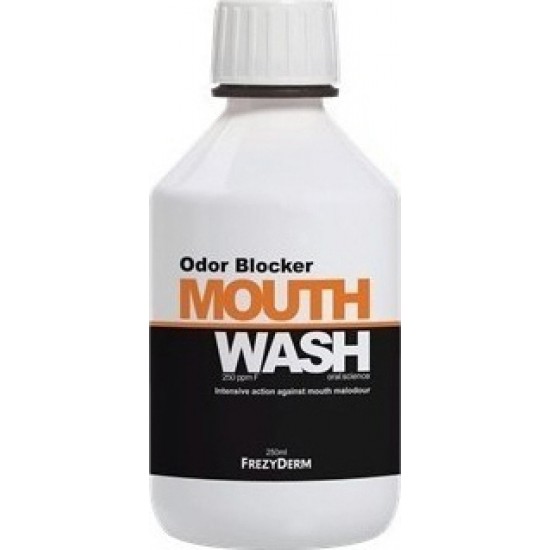 FREZYDERM ORAL Odor Blocker Mouthwash αντιμετώπιση της στοματικής κακοσμίας 250ml